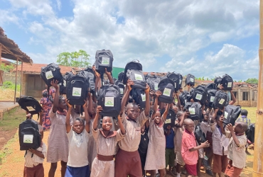 HENRY HOLAS FOUNDATION CELEBRATES CHILDREN'S DAY BY GIVING GIFTS, SCHOOL BAGS, AND OTHER EDUCATIONAL MATERIALS TO SCHOOL CHILDREN.